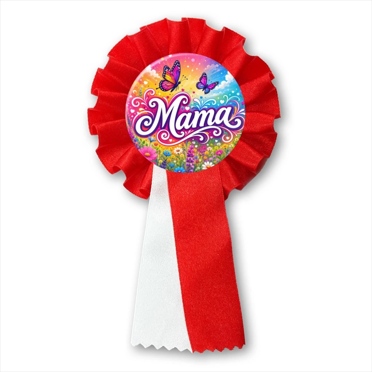 przypinka kotylion Mama i motylki