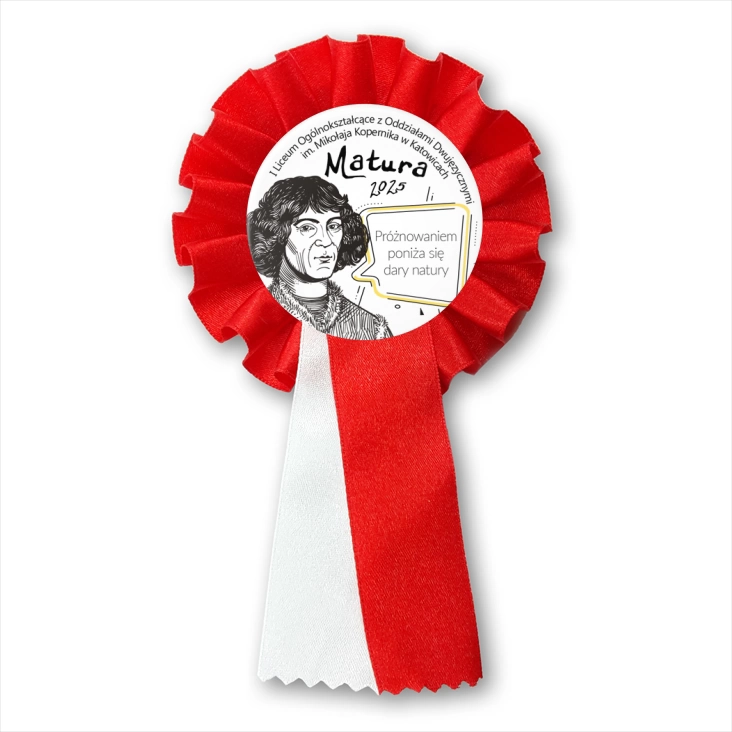 przypinka kotylion Matura Mikołaj Kopernik