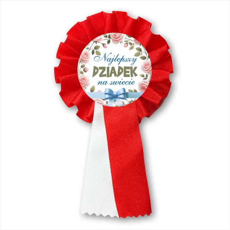 przypinka kotylion Najlepszy dziadek