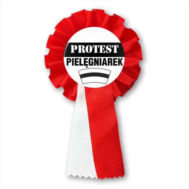 przypinka kotylion Protest pielęgniarek