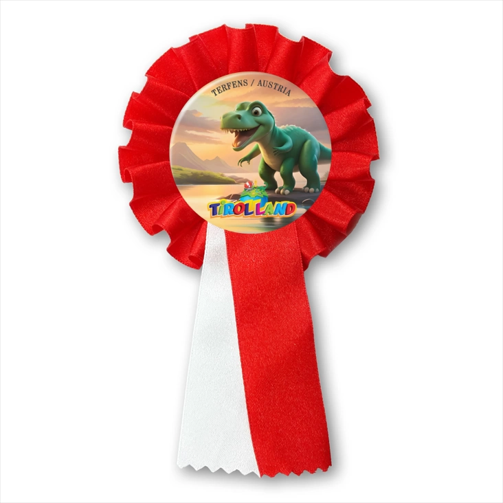 przypinka kotylion Bajkowy tyranozaur Tirolland