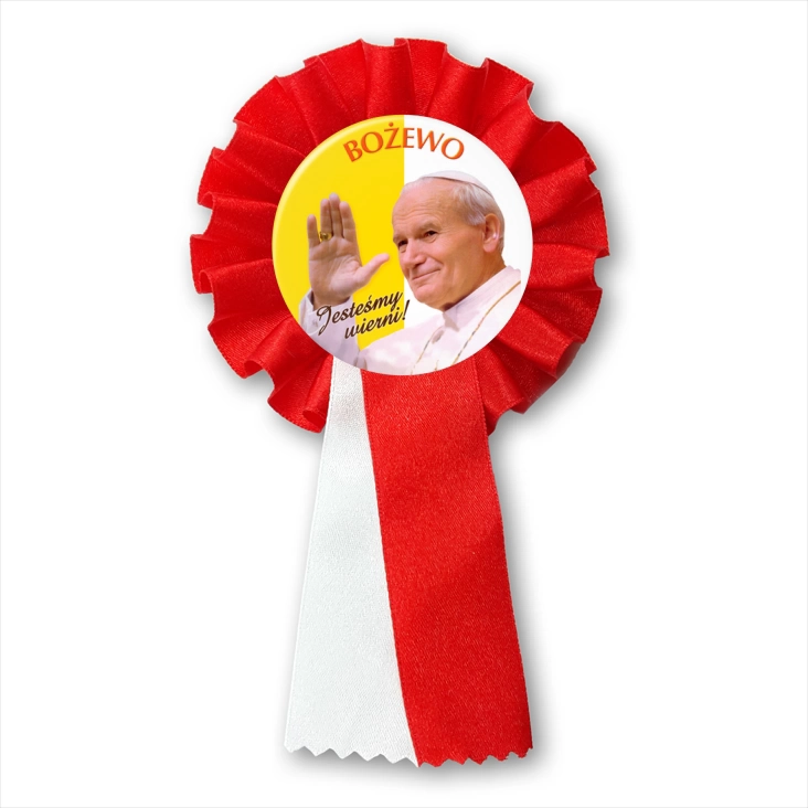 przypinka kotylion Bożewo Jesteśmy wierni
