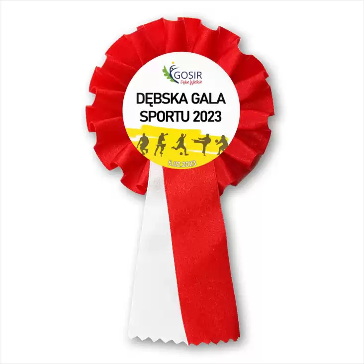 przypinka kotylion Dębska Gala Sportu 2023