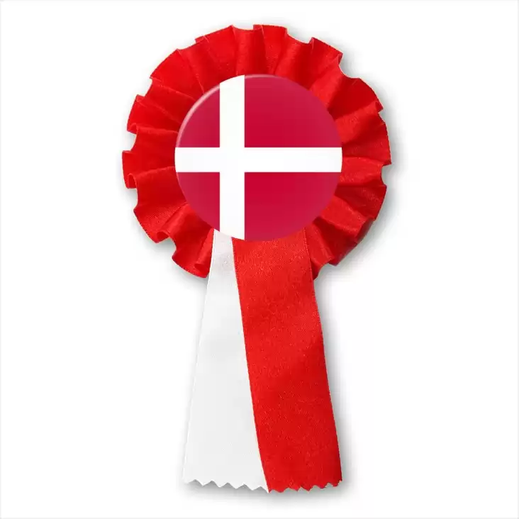 przypinka kotylion Flaga Dania