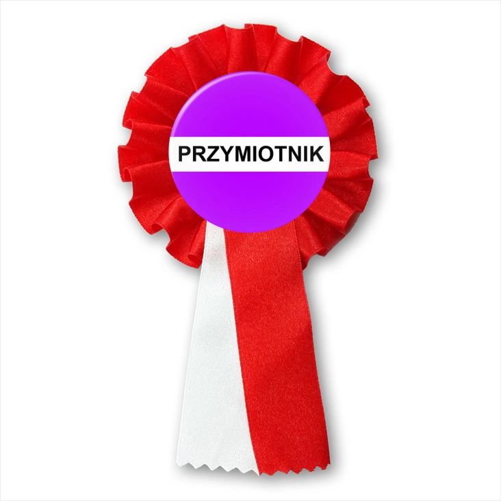 przypinka kotylion Gramatyka przymiotnik
