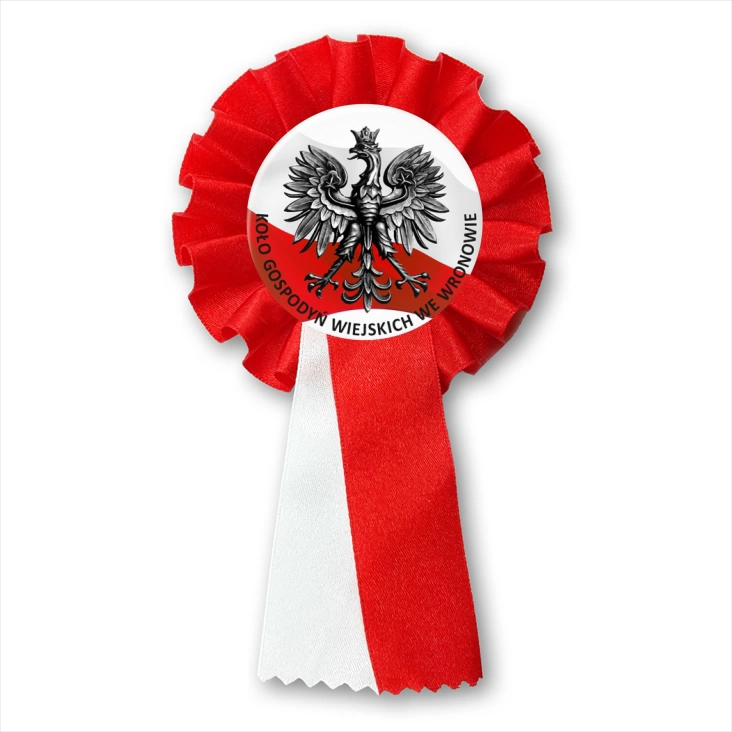 przypinka kotylion KGW we Wronowie