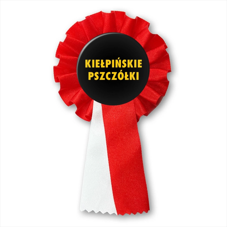 przypinka kotylion Kiełpińskie Pszczółki