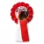 Przypinka kotylion Studniówka czerwień z mikrofonem