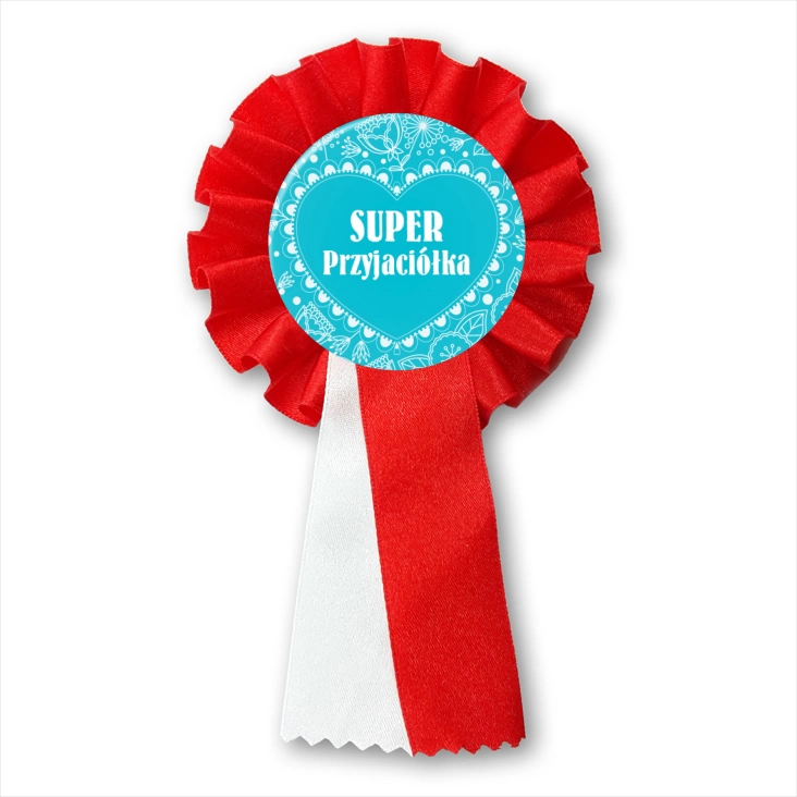przypinka kotylion Super przyjaciółka