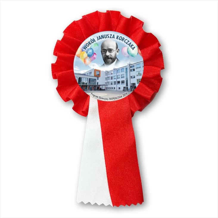 przypinka kotylion Wokół Janusza Korczaka