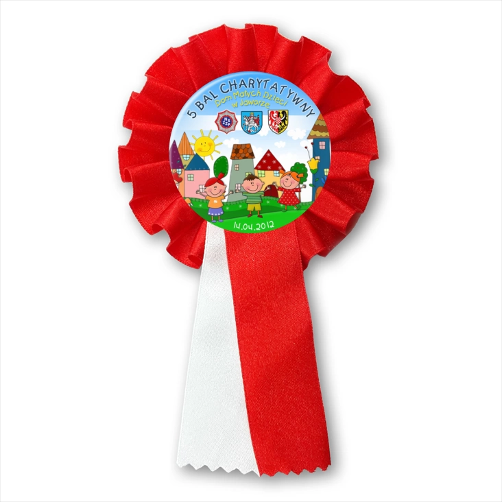 przypinka kotylion 5 Bal Charytatywny