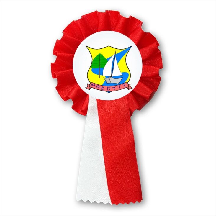 przypinka kotylion Małdyty