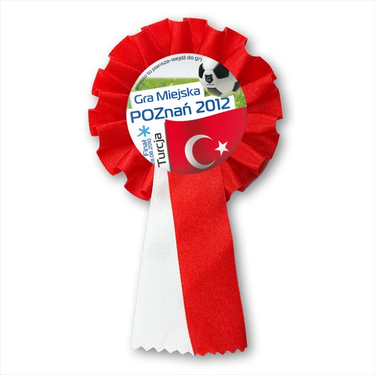 przypinka kotylion Gra Miejska - Poznań 2012 - Turcja