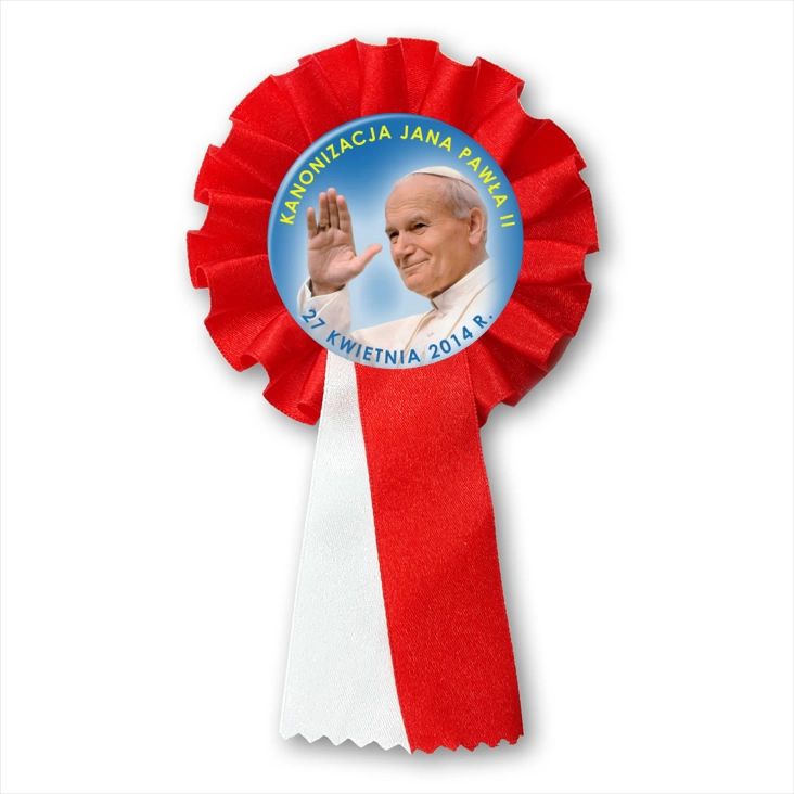 przypinka kotylion Kanonizacja Jana Pawła II