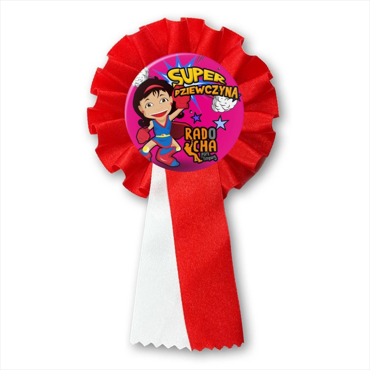 przypinka kotylion Radocha - Super Dziewczyna