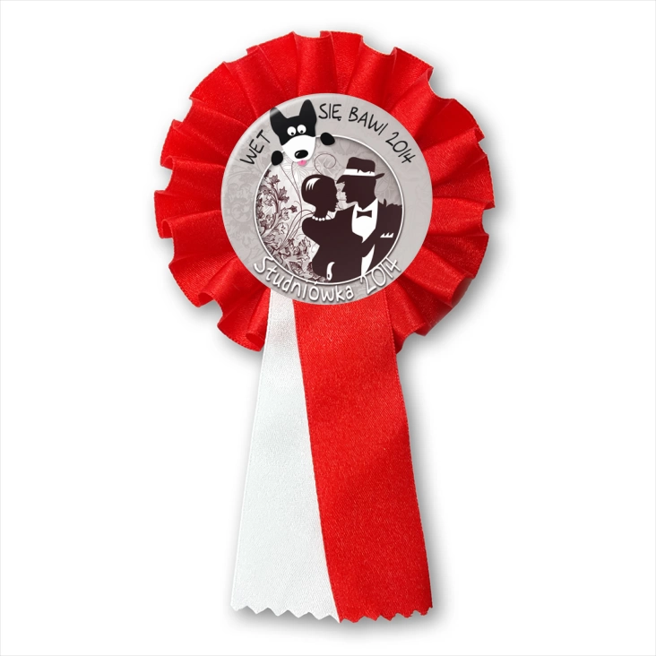 przypinka kotylion Studniówka 2014 - WET