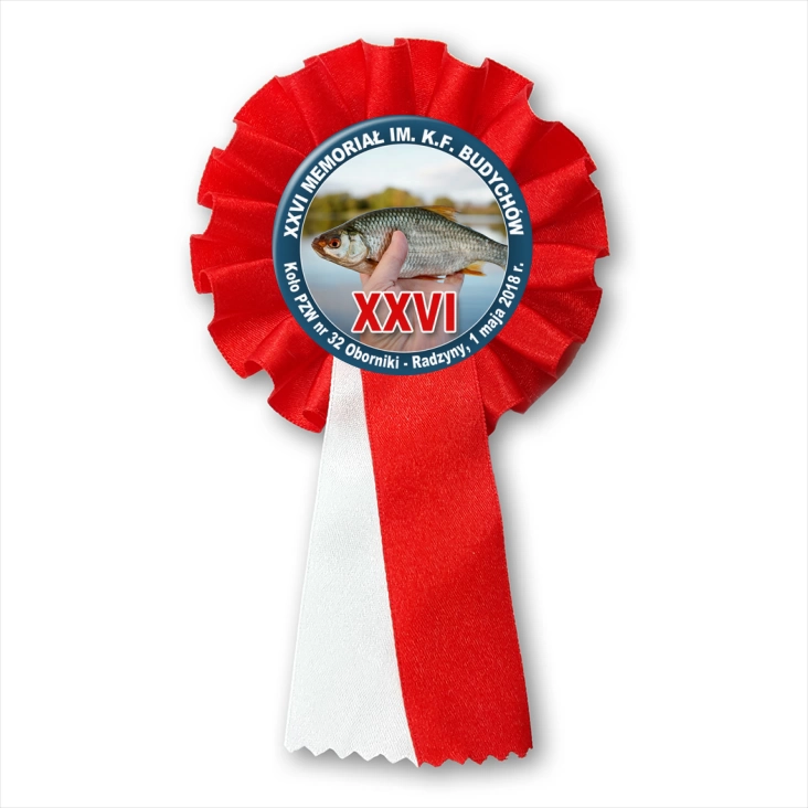 przypinka kotylion XXVI Memoriał K.F. Budychów