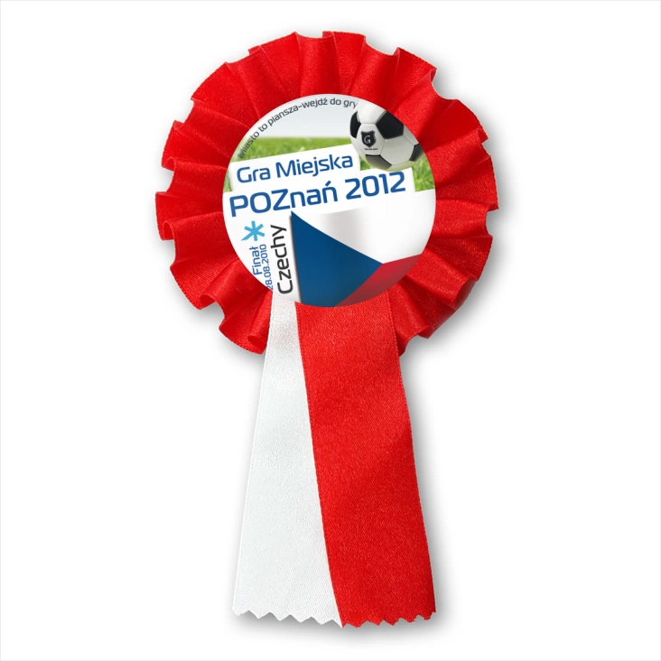 przypinka kotylion Gra Miejska - Poznań 2012 - Czechy
