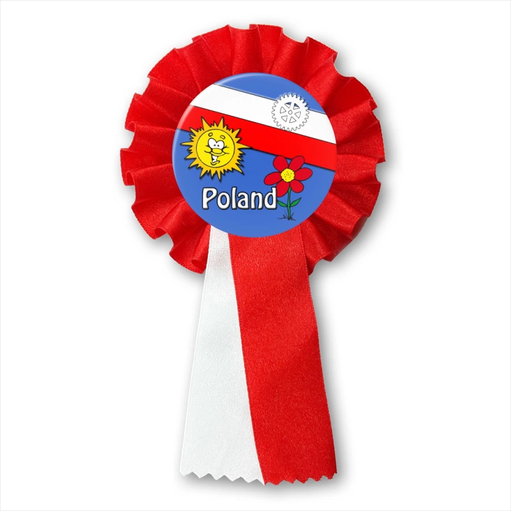 przypinka kotylion Poland