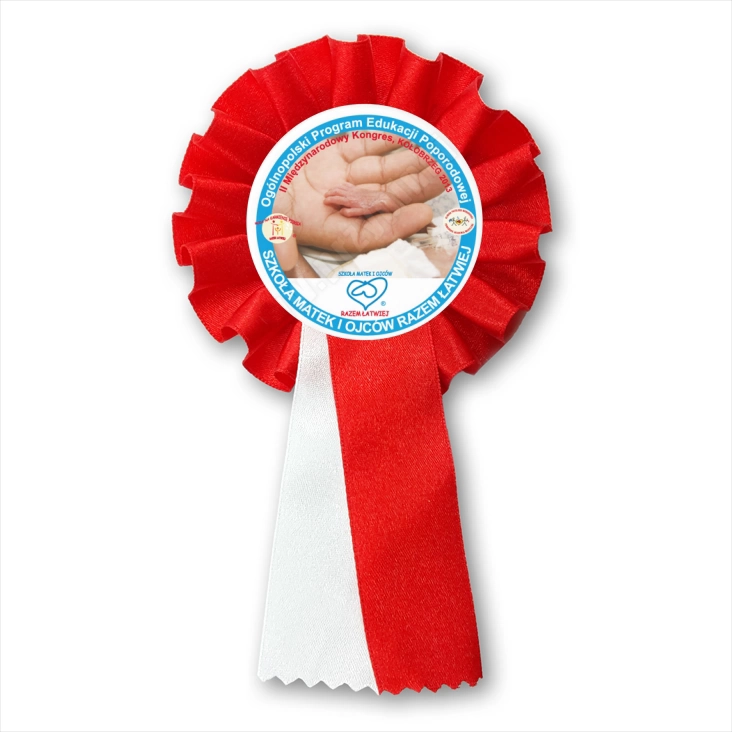 przypinka kotylion Razem Łatwiej 2013