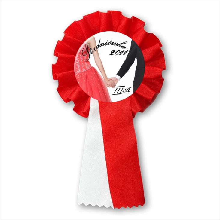 przypinka kotylion Studniówka 2011 - III A