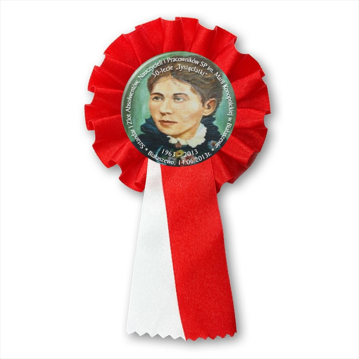 przypinka kotylion Zlot Absolwentów SP w Białaszewie