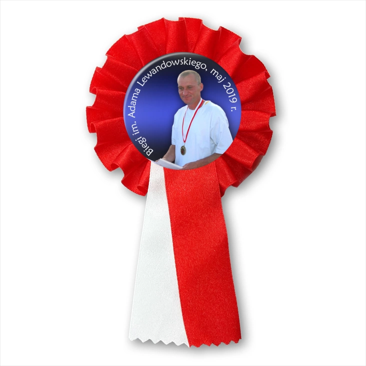 przypinka kotylion Biegi im. Adama Lewandowskiego