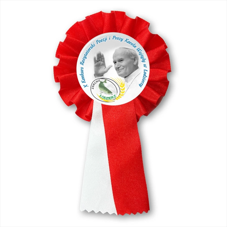 przypinka kotylion Konkurs recytatorski - Łodzierz 2010