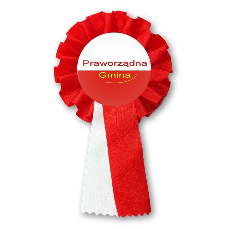 przypinka kotylion Praworządna Gmina