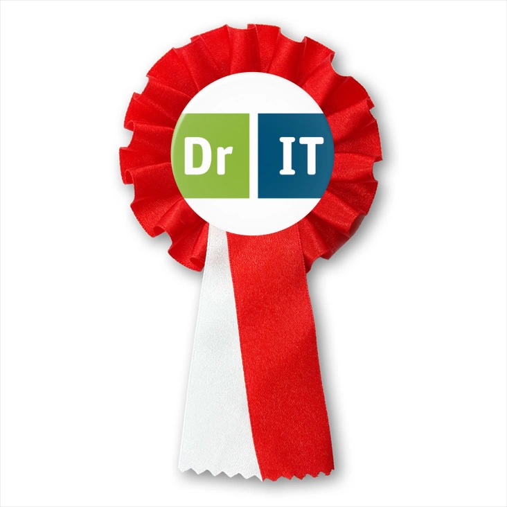 przypinka kotylion Dr IT