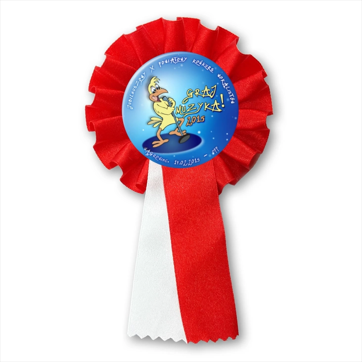 przypinka kotylion Graj Muzyka! 2015