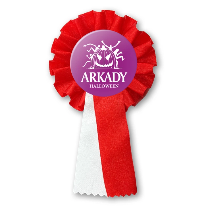 przypinka kotylion Halloween violet