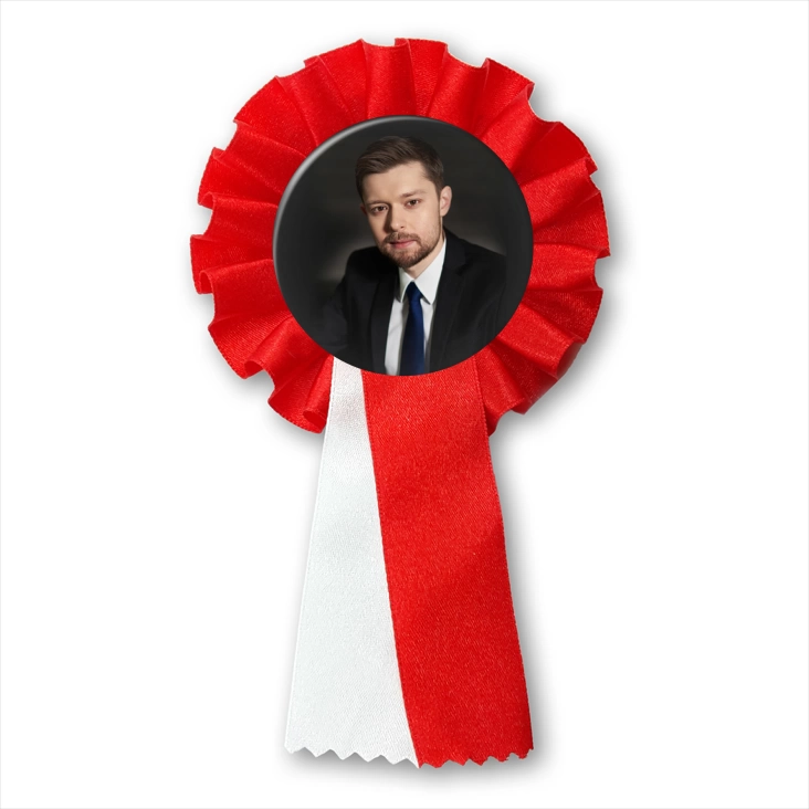 przypinka kotylion Mężczyzna