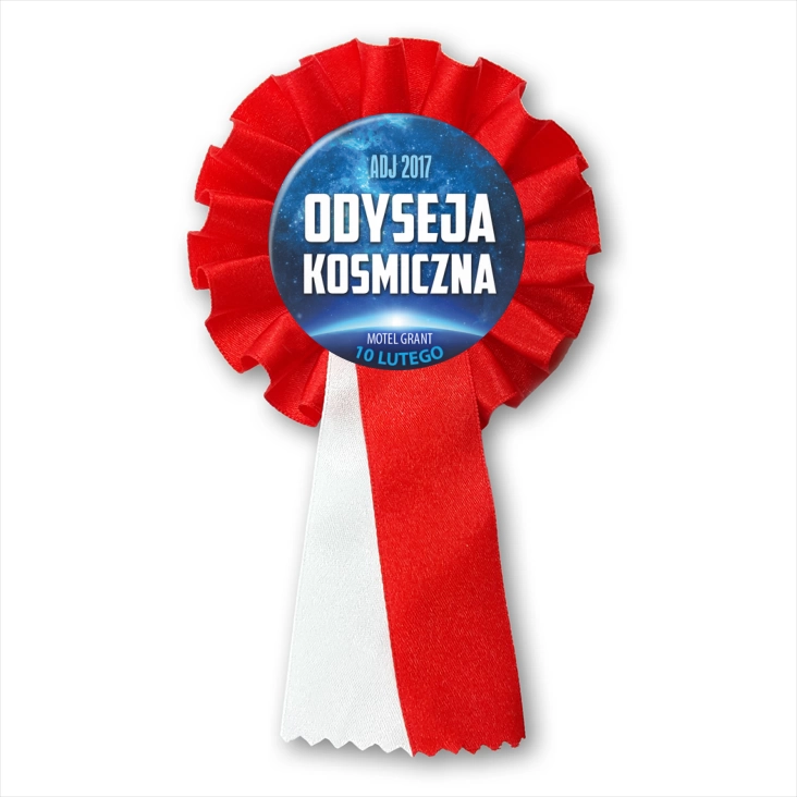 przypinka kotylion Odyseja Kosmiczna