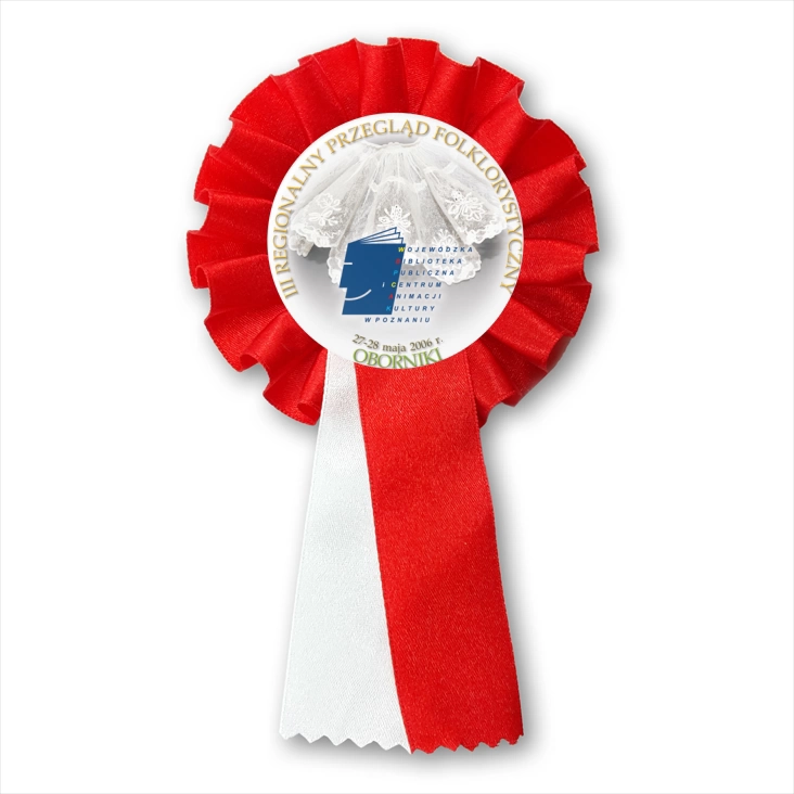 przypinka kotylion Regionalny Przegląd Folklorystyczny