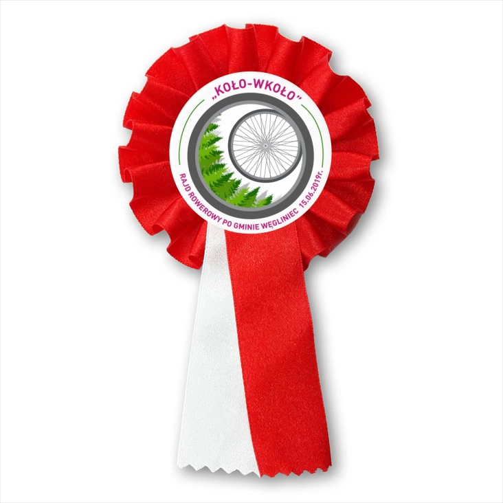 przypinka kotylion Koło w Koło Węgliniec 2019