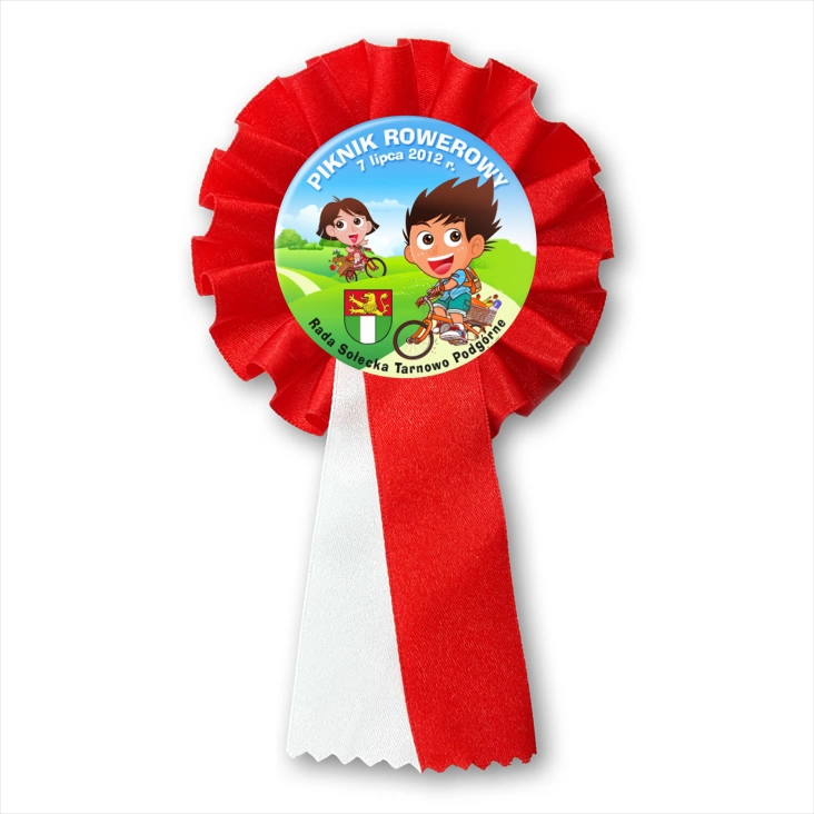 przypinka kotylion Piknik Rowerowy - Tarnowo Podgórne