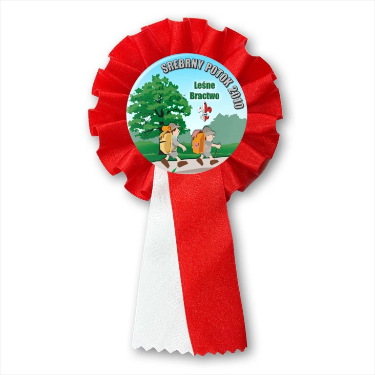 przypinka kotylion Srebrny Potok 2010