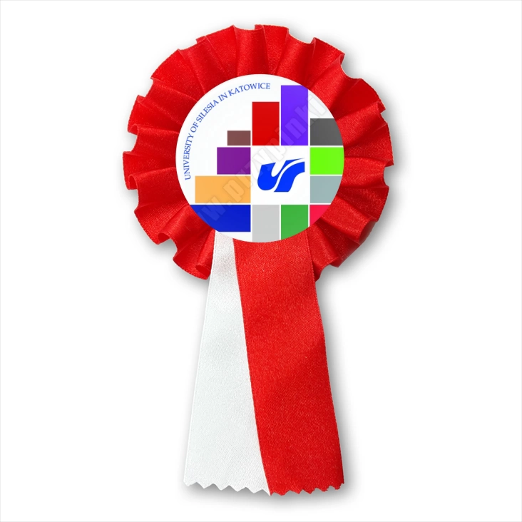 przypinka kotylion Uniwersytet Śląski w Katowicach