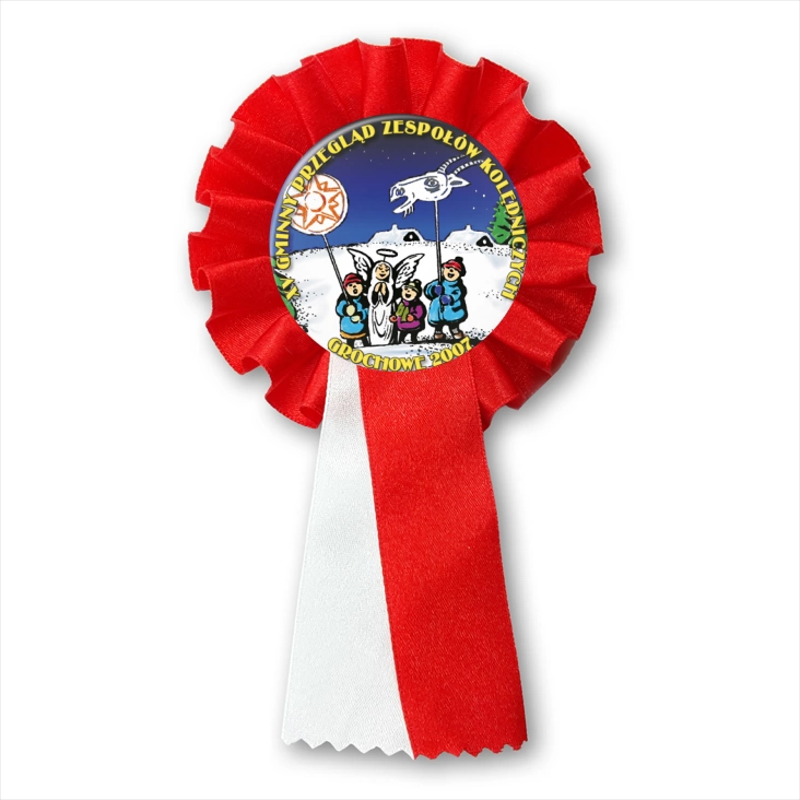 przypinka kotylion XV Gminny Przegląd Zespołów Kolędniczych - Grochowe 2007