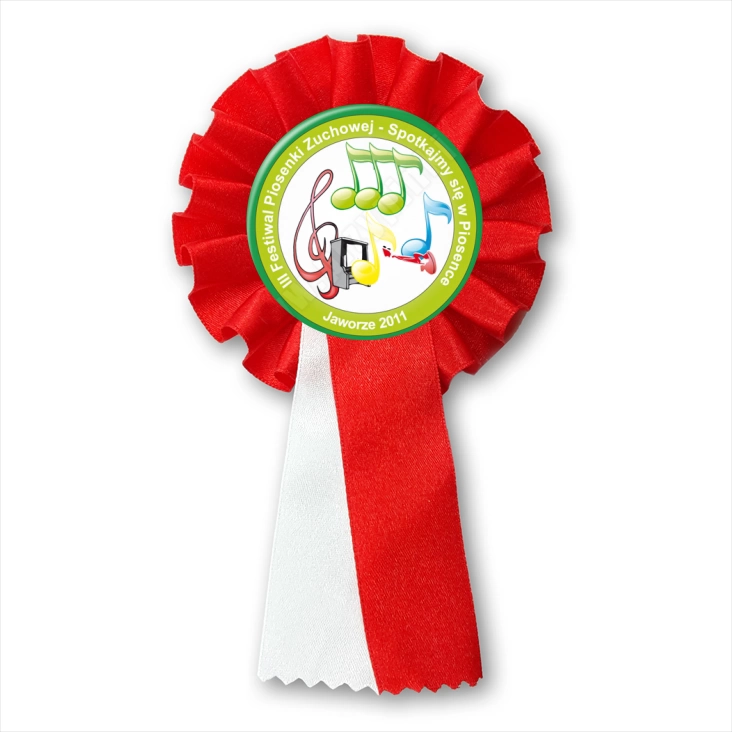 przypinka kotylion Festiwal Piosenki Zuchowej w Jaworze