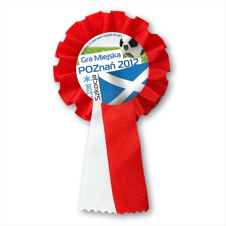 przypinka kotylion Gra Miejska - Poznań 2012 - Szkocja