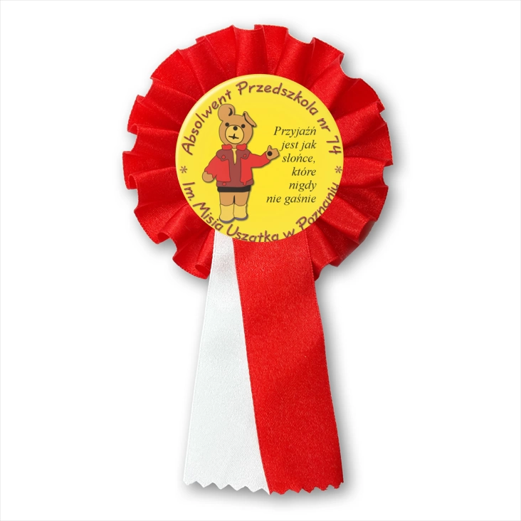 przypinka kotylion Absolwent przedszkola nr 74