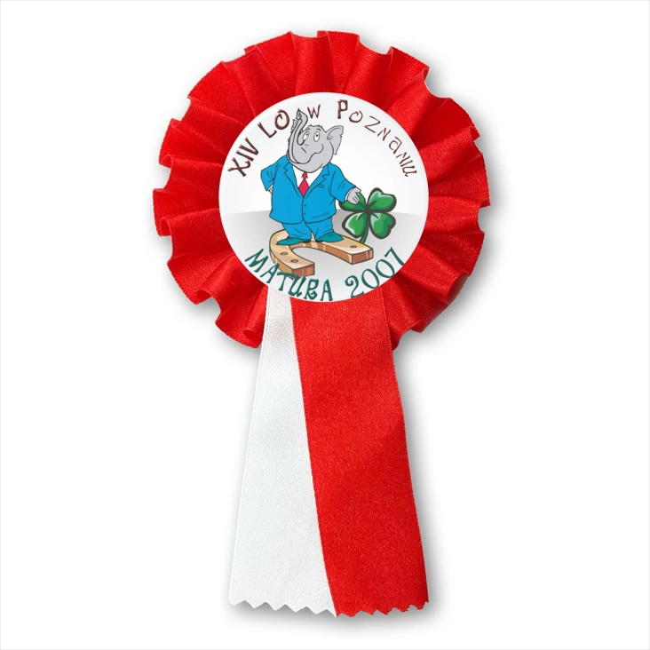 przypinka kotylion Matura 2007 - XIV Lo nw Poznaniu