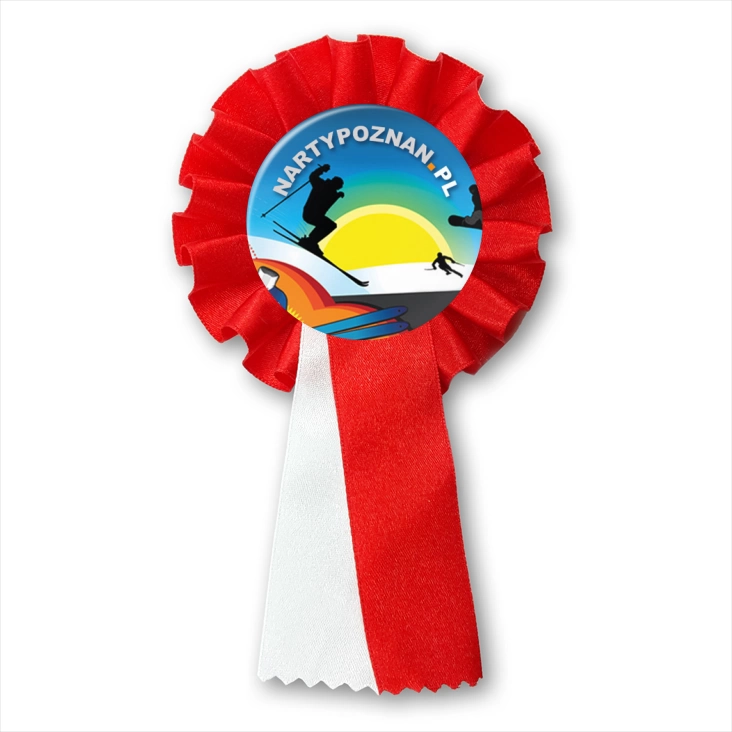 przypinka kotylion nartypoznan.pl