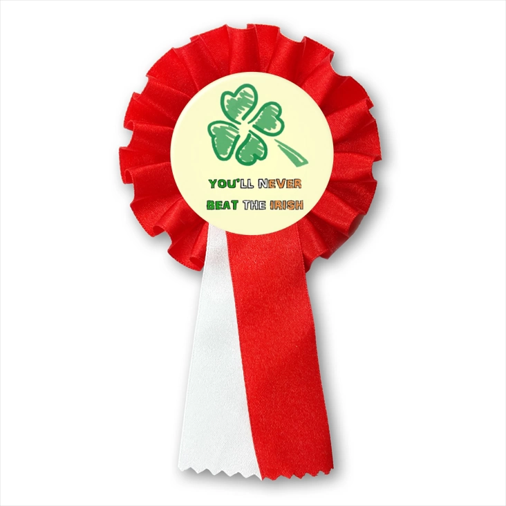 przypinka kotylion You`ll never beat the Irish