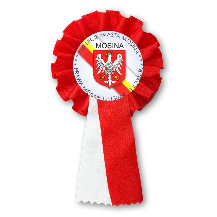 przypinka kotylion 700-lecie Miasta Mosina