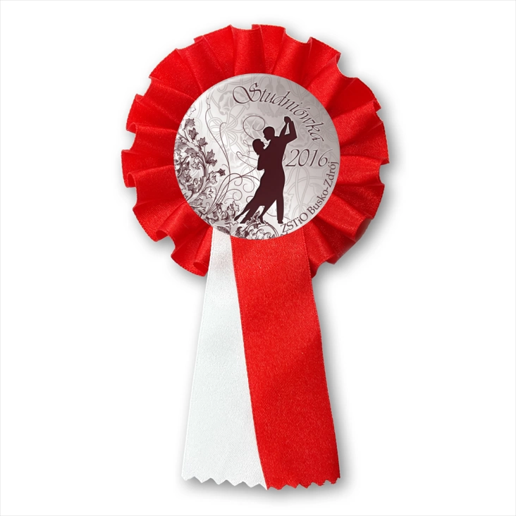 przypinka kotylion Studniówka Busko-Zdrój