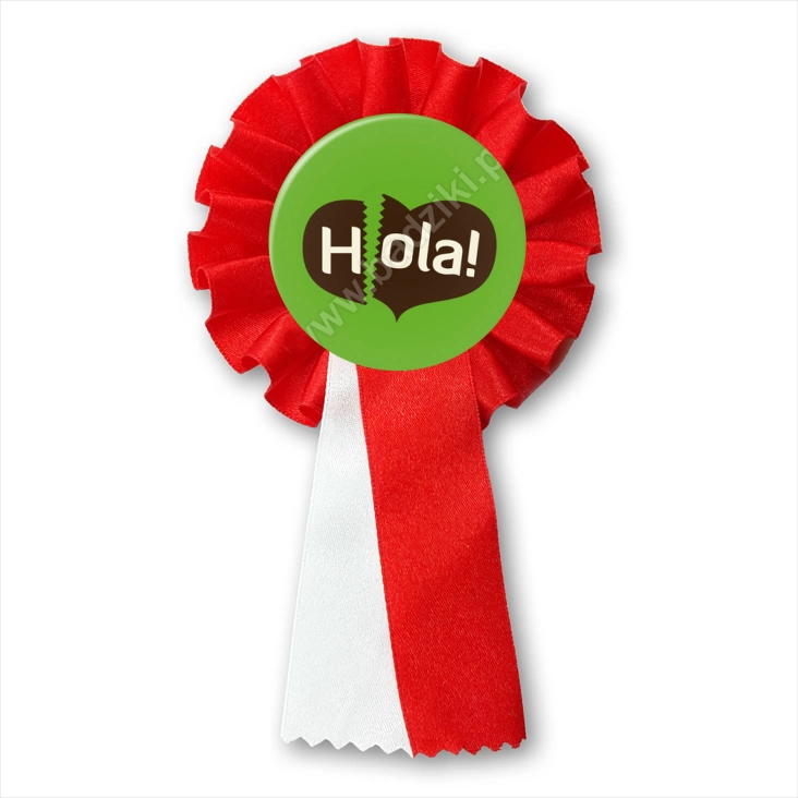 przypinka kotylion Hola
