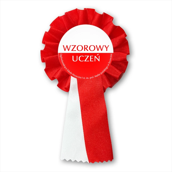 przypinka kotylion Wzorowy Uczeń